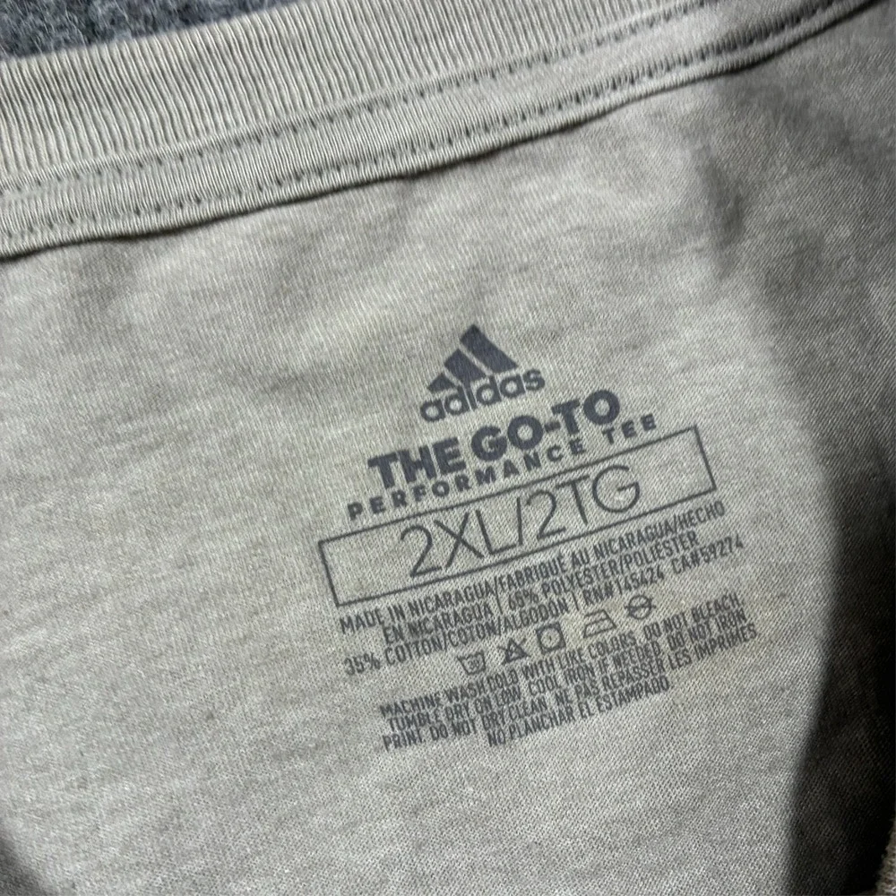 Adidas Picklefest XII Performance T-Shirt Mens Size 2XL Gray Pickleball Event - Picture 3 of 9
